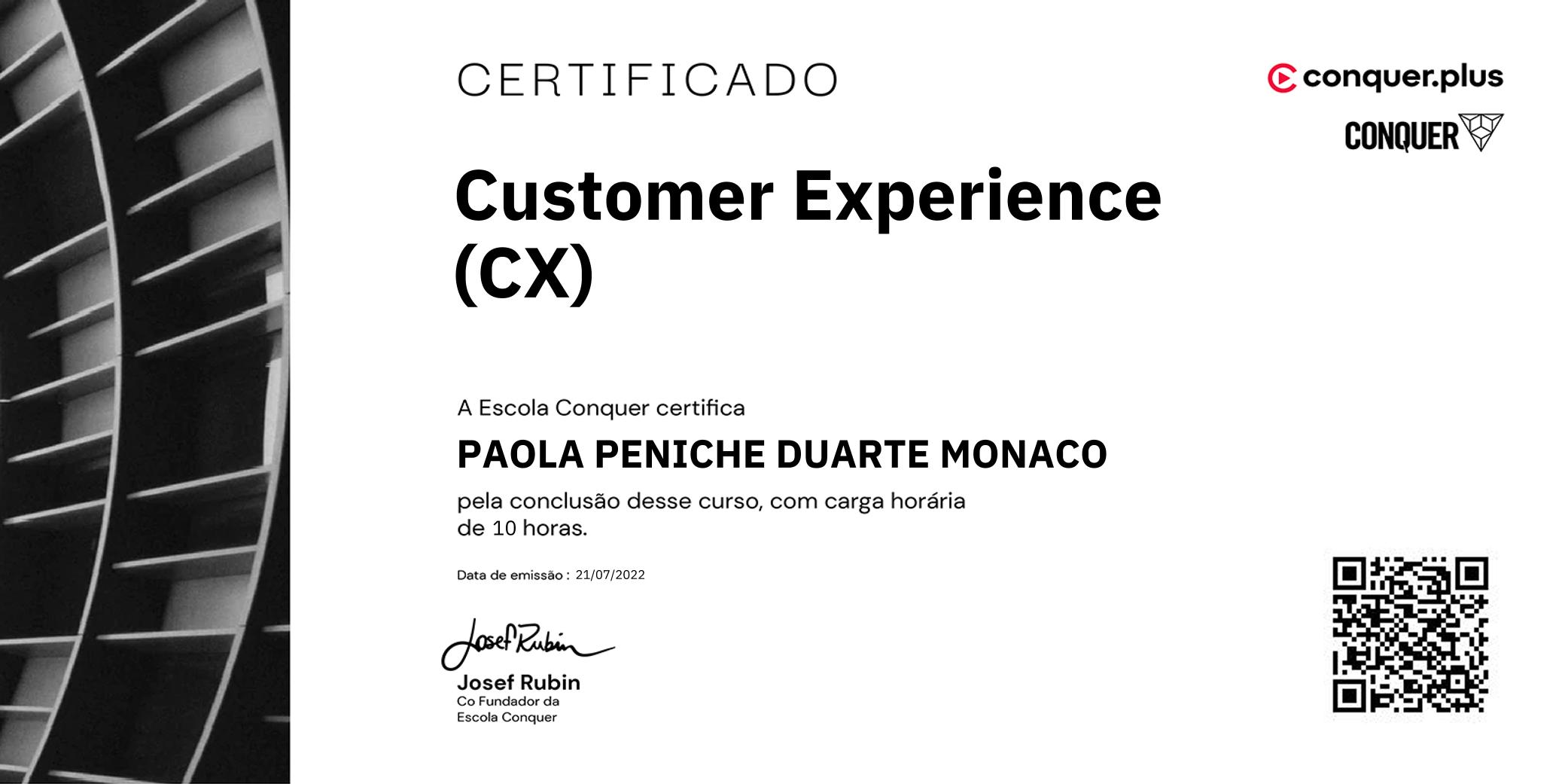 Certificado de Customer Experience (CX)